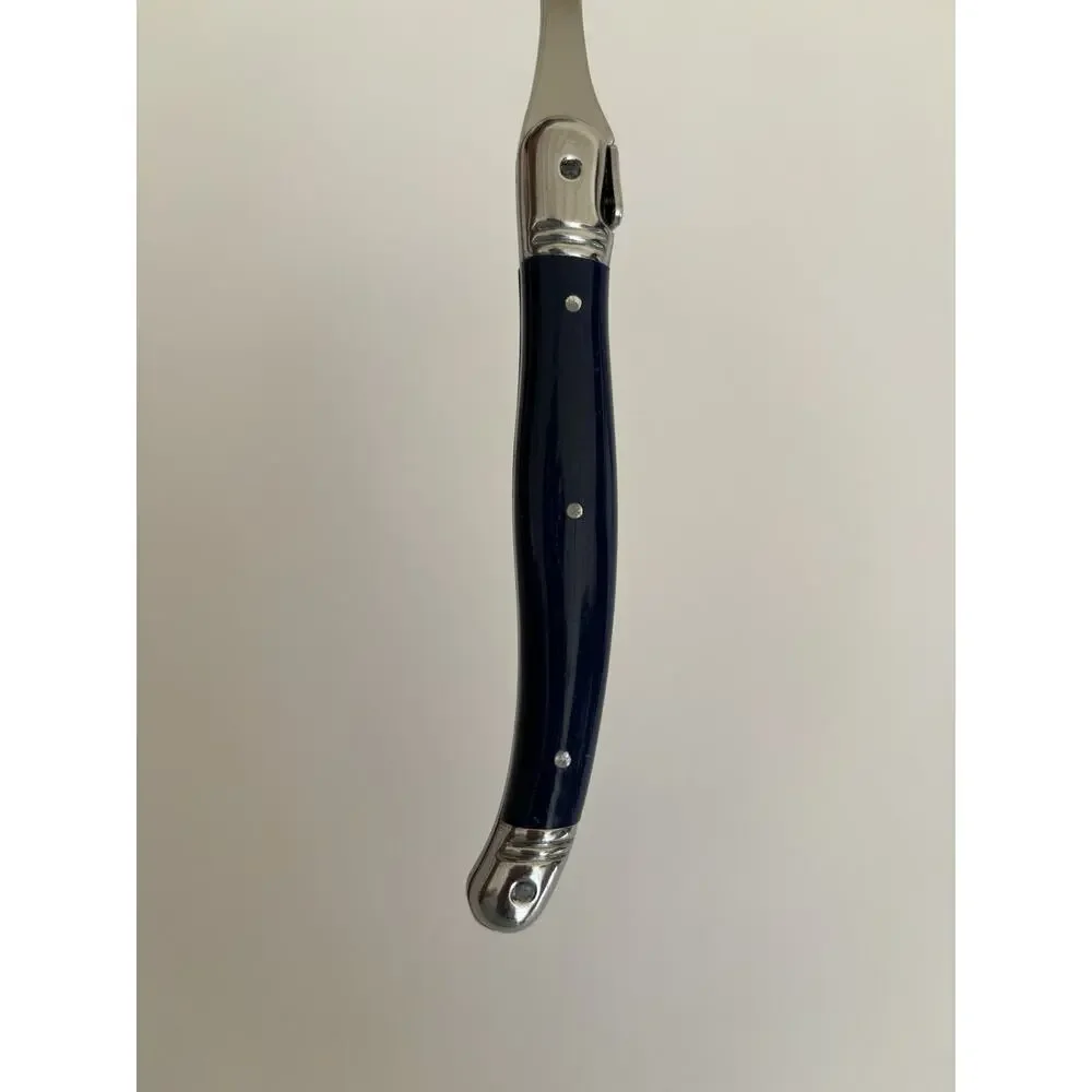 Laguiole Style Navy Blue Stainless Steel Spoon 1pc